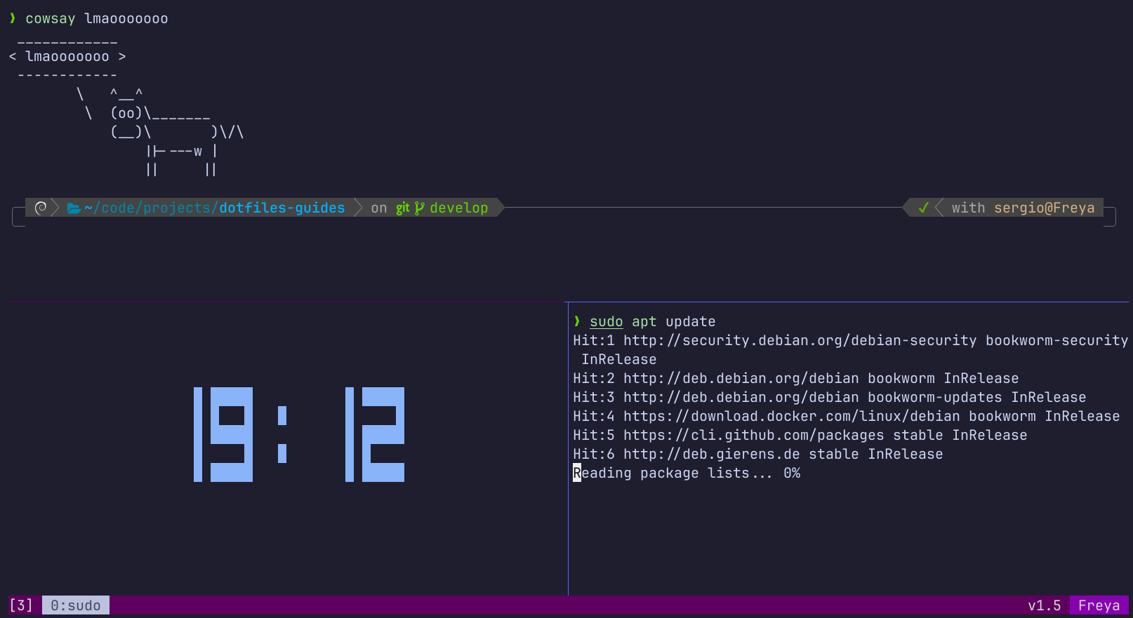 Using tmux